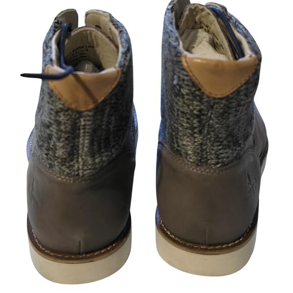 J Shoes Buxton Boots Mens Size 9 Charcoal Grey Chukka Sweater Knit Fall Winter main image 6
